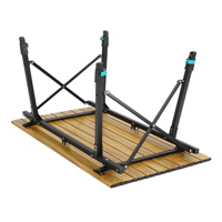 Table de camping pliable en aluminium léger, table de camping portable d'extérieur avec hauteur réglable pour pique-nique, plage, barbecue