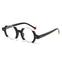 Gafas con Protección Anti-luz Azul de Diseño Italiano Moderno y Clásico para Mujer y Hombre, Monturas Ópticas Retro Redondas, Gafas de Sol 2025