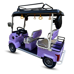 Voiture de golf électrique HLD fabriquée en Chine avec <span class=keywords><strong>pare</strong></span>-<span class=keywords><strong>brise</strong></span> avant et galerie de toit, 4 passagers, navette de villégiature, quadricycle électrique - Product Image 5