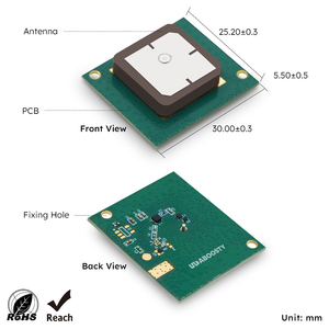 Antena <span class=keywords><strong>GPS</strong></span> de cerámica activa de 1575,42 MHz con PCB para rastreador de mascotas GNSS Dispositivo de bricolaje Compatible con dispositivo <span class=keywords><strong>Garmin</strong></span> - Product Image 2