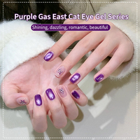Vente en gros de vernis à gel personnalisé violet avec logo Cat Eye Moon Light Cateye Gel