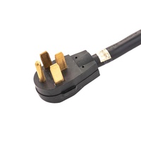Câble d'alimentation de gamme 50 ampères 4 fils SJTW dénudé NEMA 14-50P-3 pieds/longueur personnalisée 100% cuivre PVC 250V pour appareils électroménagers