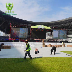 Revêtement de sol en plastique multi-usages pour la protection du gazon, emboîtable et portable, pour les fêtes, les mariages, les concerts et les événements - Product Image 1