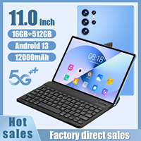 Nueva Tablet Android de 11 Pulgadas con Procesador MTK Octa Core, S23U 16GB+512GB, Wi-Fi, 4G, 5G, Resistente al Agua, Función de Llamadas Telefónicas, Android 15