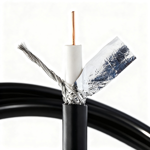 Descuento a granel RG11 Cable Coaxial 200m Carrete Centro de cobre puro 75 Ohm 14AWG Conexión de red IPTV de Internet de baja pérdida - Product Image 1