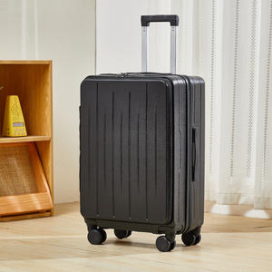 कस्टम बड़े 20/24 इंच के कंप्यूटर एब्स कैरी-ऑन ट्रॉली सूटकेस और फ्रंट ओपन बैग डिजाइन थोक मूल्य - Product Image 6