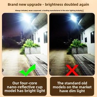 Lampe solaire de rue extérieure avec affichage du niveau de la batterie, éclairage LED solaire, étanche IP67, style rétro pour cour extérieure