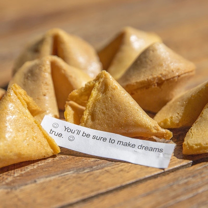 Cute and delicious hot sale custom fortune cookie