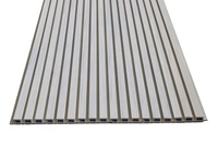 Panneaux de bardage extérieur modernes en WPC imperméables, co-extrusion cannelée, panneau mural composite antidérapant pour extérieur