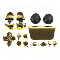 Kit complet de boutons chromés pour manette PS5 V3 : D-pad, R1, L1, R2, L2, boutons directionnels, boutons ABXY, boutons de déclenchement, capuchons de joystick et capuchons de stick analogique