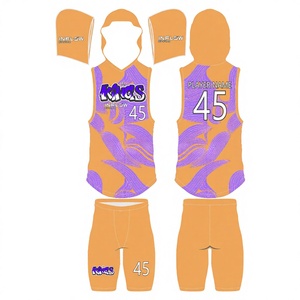 Polyester Spandex Sublimated Printed 7 on 7 Uniform Sets Top Quality <b>Compression</b> Sublimation Premium 7v7 Football Uniforms - Product Image 1