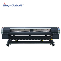 Imprimante et découpeuse à solvant écologique Sky Color 8 pieds 10 pieds I3200 3,2 m 1,6 m 1,3 m Toile Flex Banner Autocollant de voiture Vinyle Imprimante à solvant écologique