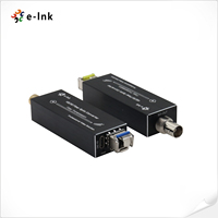 Extensor Mini HD-SDI sobre Fibra, Transmisión de Video HD-SDI de 1 Canal, 20 KM