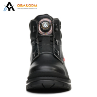 Bottes de sécurité OEM 2026 en microfibre et daim pour homme et femme, avec bouton rotatif, embout en acier anti-écrasement, taille 48