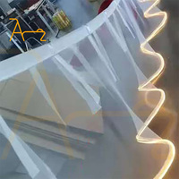 Rideau de plafond lumineux à LED, bande lumineuse étanche pour l'extérieur, camping, restaurant, ambiance, décoration de plafond pour mariage