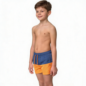 Short <span class=keywords><strong>de</strong></span> <span class=keywords><strong>bain</strong></span> pour garçons à séchage rapide, antibactérien, écologique, extensible dans quatre directions, avec doublure en maille nylon élasthanne, coupe boxer, style boardshort - Product Image 4