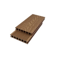 Plancher de terrasse extérieur en bois creux Wpc revêtement de sol extérieur en bois composite revêtement de sol de terrasse extérieur imperméable