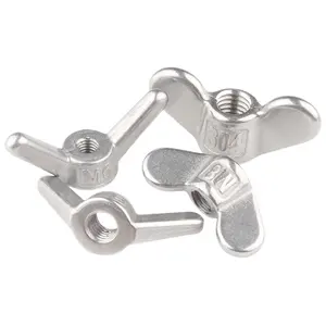 DIN315 304 Stainless Steel Casting Wingnut M6 M8 M10 M12 M14 M16-M24 Hand Locking Tighten Butterfly Wing Nuts For Bolt