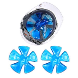 Maux de tête Ice Pack Garder au frais Apaisant Fièvre Migraine Gel Forme de pétale 21x21cm Cold Packs Riding Cooling Helmet Ice Liner - Product Image 1