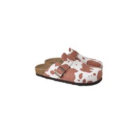 Sandales pour femmes à motif vache laitière en métal et crin de cheval grande taille, pour le commerce transfrontalier, Nouvelle collection Printemps/Automne 2026