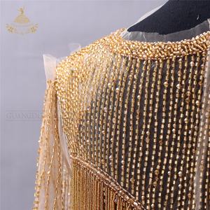 新娘水晶金串珠水钻串珠贴花女装婚礼紧身胸衣贴花 - Product Image 4