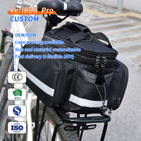 Sacoche de vélo arrière compacte et rapide, personnalisable avec logo, étanche, pour porte-bagages arrière de VTT, prix abordable