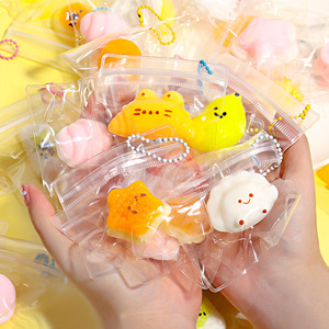 กล่องสุ่มของเล่น TPR มินิฟู้ดส์ยอดนิยม ของเล่นบีบมือคืนรูปช้าๆ ช่วยฝึกมือ บรรเทาความเครียด ของเล่นโมจิสำหรับเด็กและผู้ใหญ่ - Product Image 1