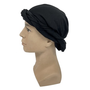 T-shirt noir personnalisé en spandex extensible <span class=keywords><strong>Ez</strong></span> <span class=keywords><strong>Pz</strong></span>, turbans pour hommes, enveloppe Kings Wave, casquette pour hommes, turban pour cheveux courts ou tête chauve - Product Image 4