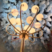 Lampes LED de sol de luxe en gros, 24 têtes, motif pissenlit, pour éclairage de route, décoration de jardin extérieur, mariages et événements