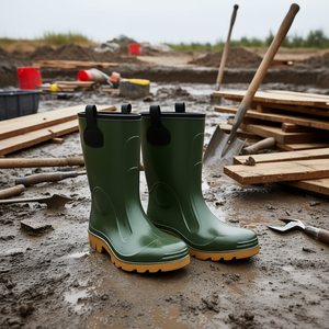 Botas de Seguridad de PVC Verde TTAKE con Suela para Uso Laboral - Product Image 3