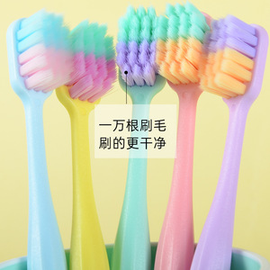 Lot de 5 brosses à dents Kasa pour adultes, poils souples, usage domestique, brosse à dents manuelle, protection des gencives - Product Image 2