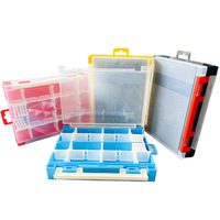 Boîte à leurres double face double couche en PP grande capacité pour leurres durs, leurres minnow et leurres crayon, accessoires de pêche