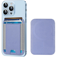 Tarjetero Magnético de Cuero PU Flexible con Banda Elástica para 12/13/14/15 Ranuras para Tarjetas, Cierre Magnético Fuerte