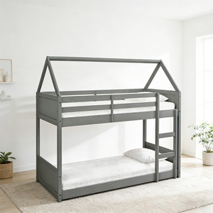 Meubles de chambre d'enfant, <span class=keywords><strong>lit</strong></span> <span class=keywords><strong>superposé</strong></span> en bois Montessori pour enfant, <span class=keywords><strong>lit</strong></span> cabane - Product Image 3