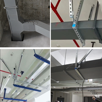Échelle à câbles perforée en acier inoxydable à haute ventilation, dissipation de chaleur et anti-vibration pour le support de câbles électriques
