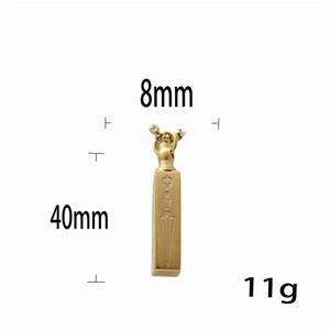Yunnique Stainless Steel Sword Pendant Necklace Black and Gold Men's Fashion Jewelry 3.0x60cm Chain 233066 - Product Image 3