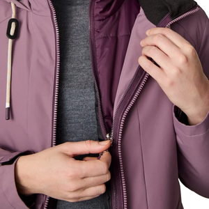 <span class=keywords><strong>Veste</strong></span> de ski imperméable pour <span class=keywords><strong>femme</strong></span> avec logo personnalisé, coupe-vent, pour l'extérieur, hiver, chaude, à capuche, pour le snowboard - Product Image 4