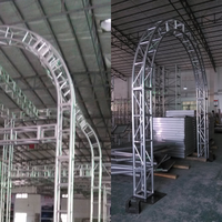 Estructura de Aluminio Premium para Eventos, Estructura Curva Redonda para Porterías, Estructura de Iluminación en Forma de Arco Personalizada para Conciertos y Espectáculos