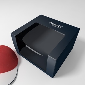 Boîtes d'expédition en carton ondulé personnalisées avec logo, imprimées en couleur, avec fenêtre pour chapeau - Product Image 6