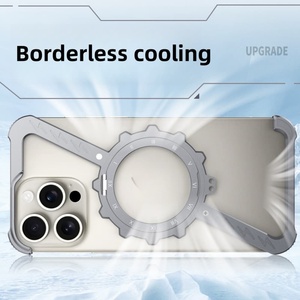 Ốp lưng chống rơi 360 độ cho iPhone 17 Pro Max năm <span class=keywords><strong>2025</strong></span> °   Ốp điện thoại kim loại bảo vệ hình dạng độc đáo với giá đỡ từ tính xoay - Product Image 5