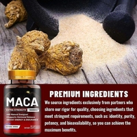 Capsules de Maca et d'Extrait de Poivre Noir en Gros – Puissant Tonifiant, Santé Immunitaire, Croissance Capillaire, Qualité Alimentaire Naturelle pour Hommes