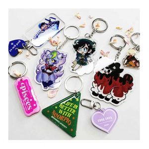 Llavero de acrílico personalizado de anime con todos los personajes, bonitos llaveros personalizados de plástico (aleación de zinc, acero inoxidable) sin molde UV - Product Image 1