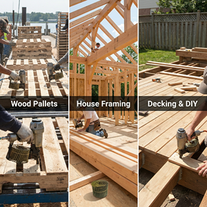 Wholesale Steel Zinc Plated CN15W Series <strong>Furniture</strong> Pallet Wire Coil Nails Colorful Cap Nails/ Plastic Cap Nails Factory - Product Image 4