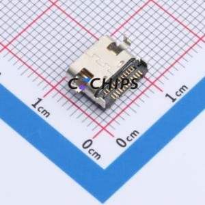 HYCW497-USBC24-080B USB Connector SMD Connector ( Connector Type: Type-C )( Gender: Female )( Mounting Type: Sink Board ) - Product Image 2