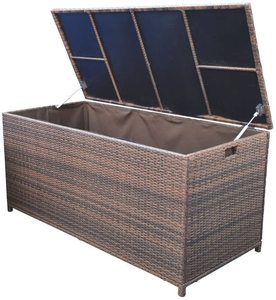 Outdoor Aluminium Large Storage Box, wicker rattan outdoor garden furniture set, storing case