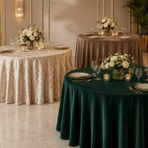 Nappe de table en velours rose doré moderne en gros, motif rectangulaire/carré, housse en tissu, banquets de mariage, salons professionnels, hôtels - Product Image 1