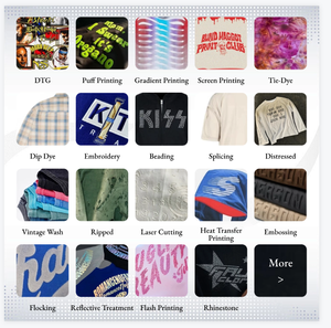 T-shirts personnalisés 100% coton, effet délavé soleil, imprimé numérique, manches longues, coupe oversize, ourlet brut - Product Image 4