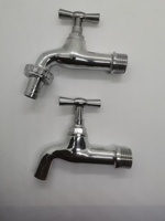 Mitigeur de lavabo mural chromé monocommande pour eau froide, robinet de lavabo à levier unique pour salle de bain