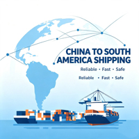 Agent de fret maritime FCL le moins cher vers le Chili, le Pérou, le Brésil, la Colombie avec service d'expédition DDP (droits payés)