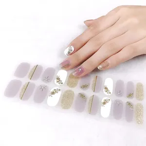 22 strisce gel nail sticker Designer bellissimo autoadesivo gel polish nail art sticker